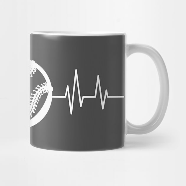 Softball heartbeat sports lover Softball for girls by mezy